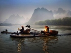 Li Nehri Üzerindeki Balıkçılar Yapbozu